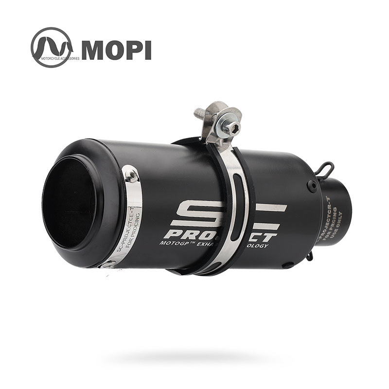 Модифицирана изпускателна тръба – Mopie SC Exhaust, неръждаема стомана, универсална съвместимост