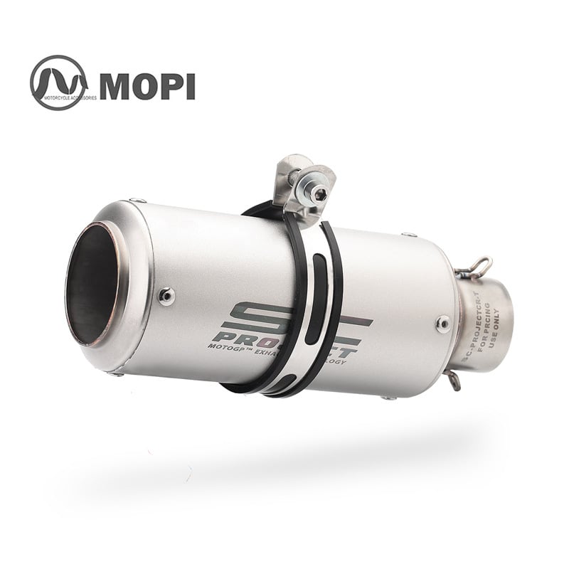 Модифицирана изпускателна тръба – Mopie SC Exhaust, неръждаема стомана, универсална съвместимост