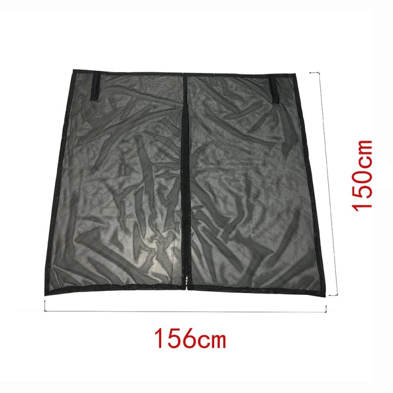 Automobilio galinio dangčio tinklas nuo uodų, skaidrus netkintas audinys, kabinimo įranga, suderinamas su visais modeliais