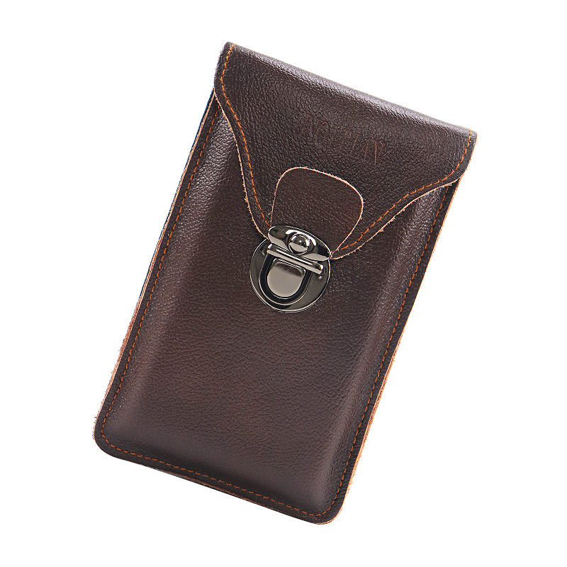 Vīriešu tālruņa somiņa uz jostas – vertikāla kvadrātforma, PVC, rāvējslēdzējs, kartes nodalījums, ūdensizturīga un izturīga, daudzfunkcionāla