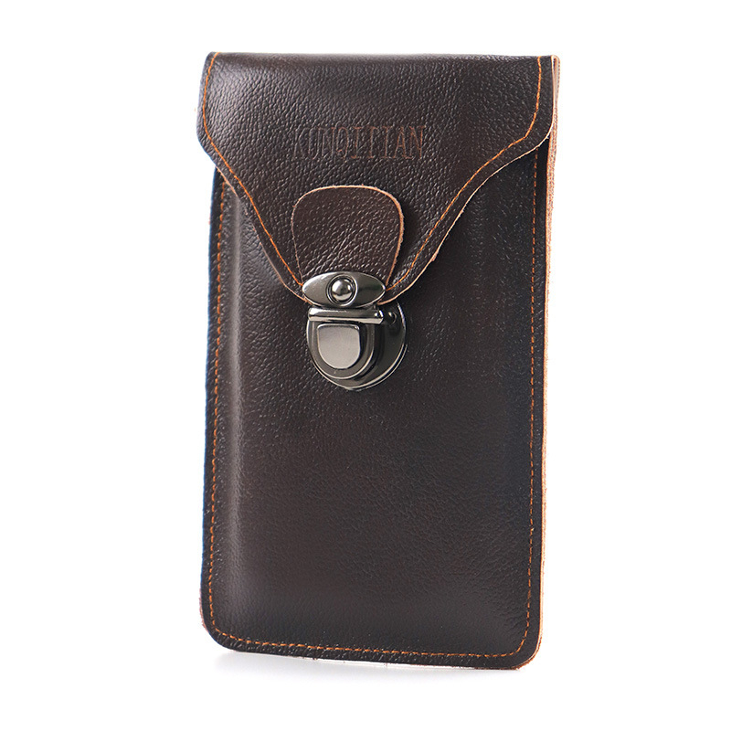 Vīriešu tālruņa somiņa uz jostas – vertikāla kvadrātforma, PVC, rāvējslēdzējs, kartes nodalījums, ūdensizturīga un izturīga, daudzfunkcionāla