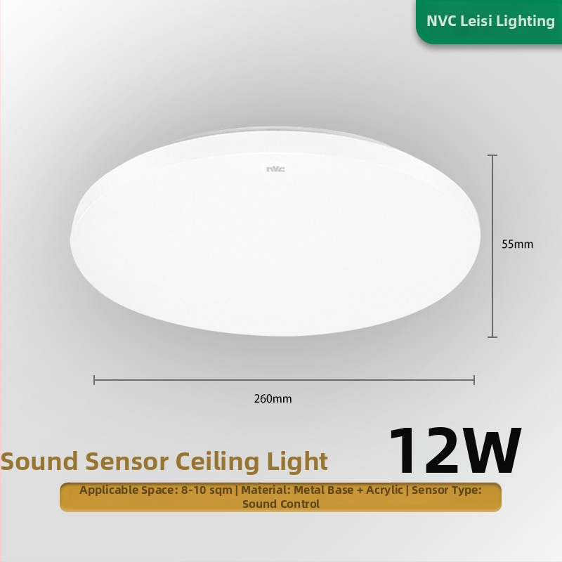 Lubinė LED lempos šviestuvas, apvalus, skirtas koridoriams ir vonios kambariui, modernus minimalistinis dizainas, 220V, 5–10 m² apšvietimo zona