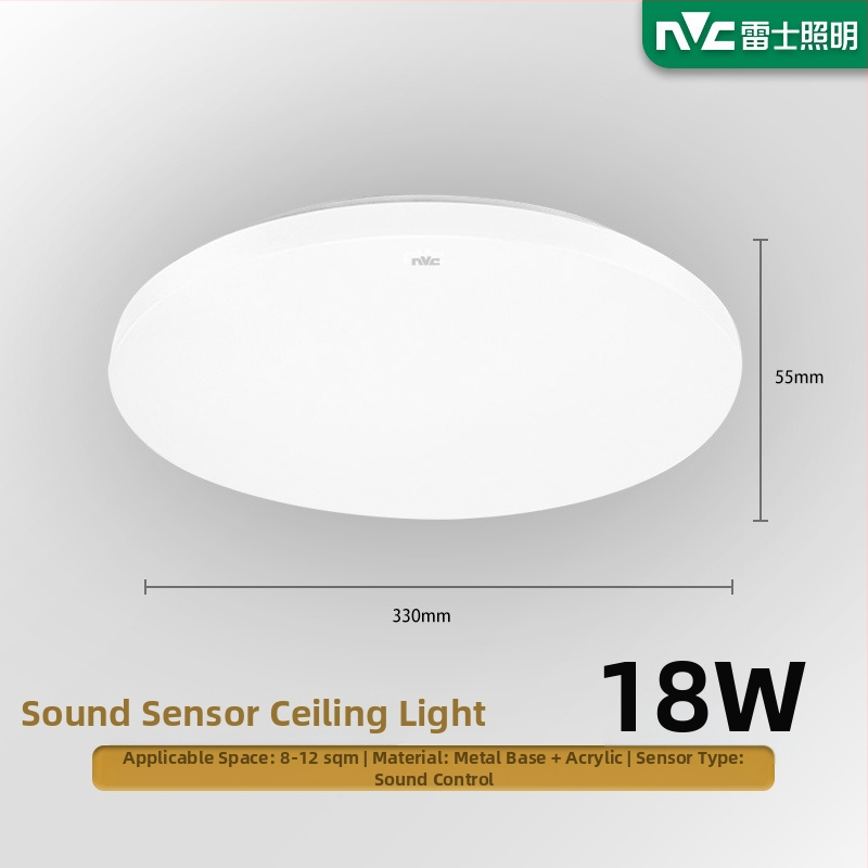 Lubinė LED lempos šviestuvas, apvalus, skirtas koridoriams ir vonios kambariui, modernus minimalistinis dizainas, 220V, 5–10 m² apšvietimo zona