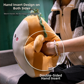 Karikatūrinė pliušinė dviejų funkcijų pagalvė su PP medvilnės užpildymu, siuvinėtas/spausdintas raštas