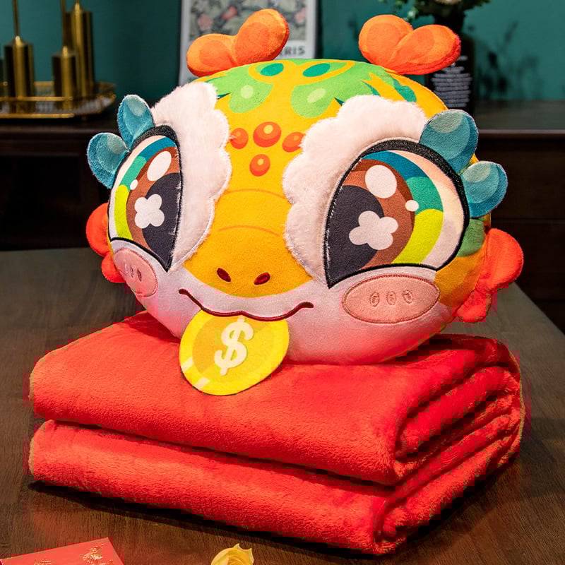 Cartoon pliš dvostruki jastuk s PP pamukom punjenjem i izšivenim/otisknutim dizajnom