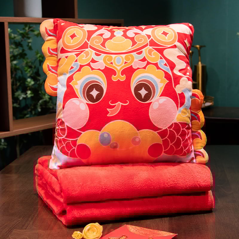 Cartoon pliš dvostruki jastuk s PP pamukom punjenjem i izšivenim/otisknutim dizajnom