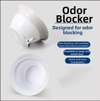 Toaleto kvapų blokatorius — plastikas; prekinis ženklas Friendly; be vandens bakelio; standartinis kanalizacijos vamzdžio skersmuo; be sifono