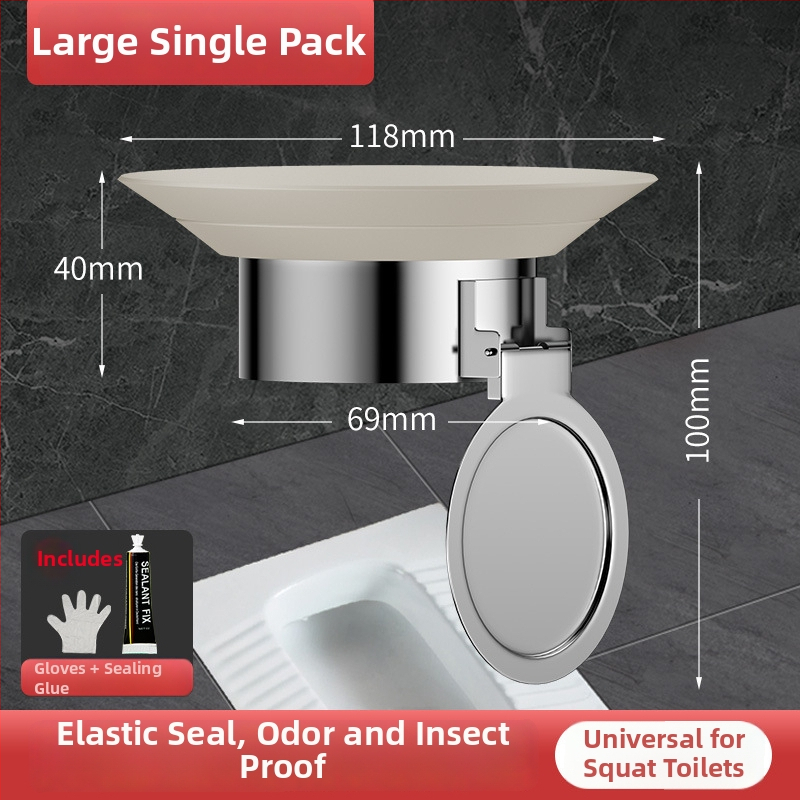 Toaleto kvapų blokatorius — plastikas; prekinis ženklas Friendly; be vandens bakelio; standartinis kanalizacijos vamzdžio skersmuo; be sifono