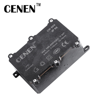 Υπόγεια αδιάβροχη μονάδα διακλάδωσης φωτισμού για παροχή, IP68, 2 είσοδοι 6 έξοδοι, PC κάλυμμα