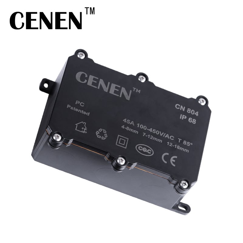 Υπόγεια αδιάβροχη μονάδα διακλάδωσης φωτισμού για παροχή, IP68, 2 είσοδοι 6 έξοδοι, PC κάλυμμα