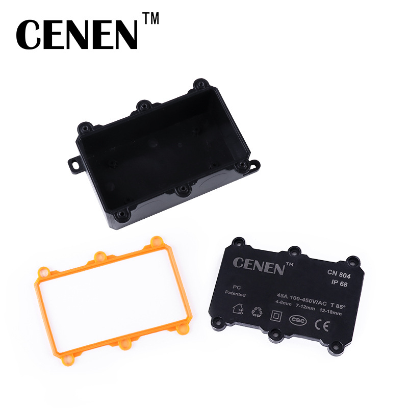 Υπόγεια αδιάβροχη μονάδα διακλάδωσης φωτισμού για παροχή, IP68, 2 είσοδοι 6 έξοδοι, PC κάλυμμα