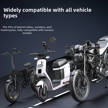 Telefono laikiklis motociklui ir dviračiams, atsparus vandeniui ir smūgiams, snap-on tvirtinimas, modelis YC17, suderinamas su galiniu veidrodžiu