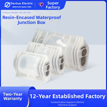 Zem zemes ielu savienojošā kaste, sērija M2/M3/M5, līmes pildīta ūdensnecaurlaidīga kārba, neilona korpuss, IP68