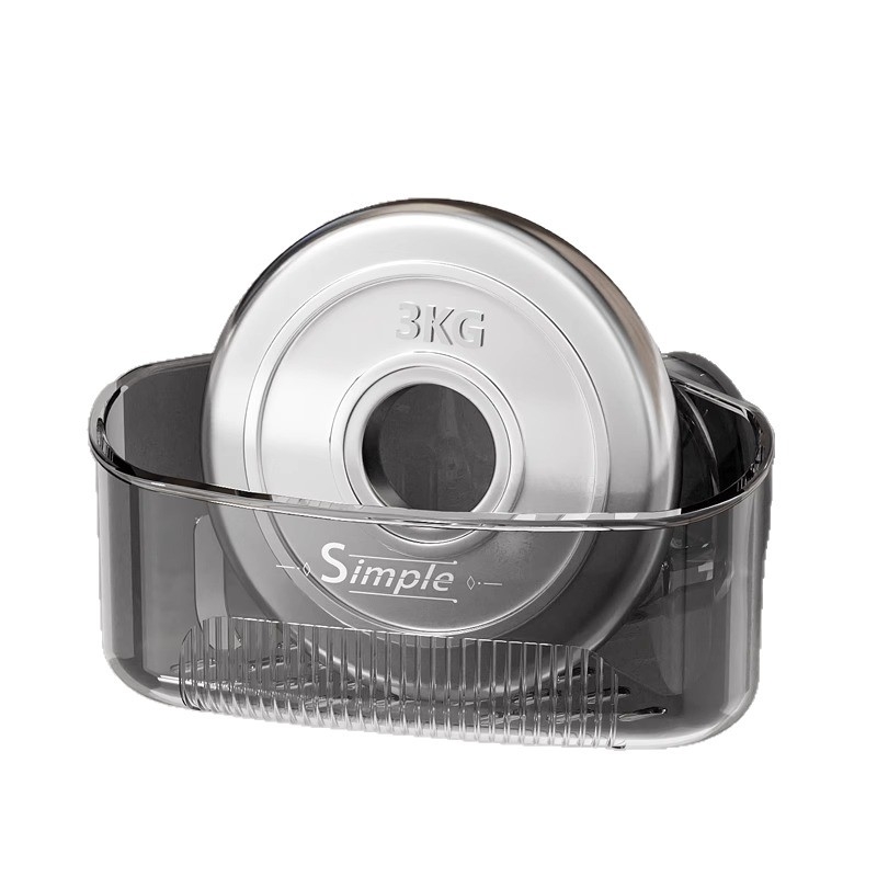 Kampinis praustuvo laikiklis su siurbtuku, namų virtuvė, sieninis, daugiafunkcinis, didelė talpa, nusausinimo krepšys