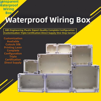 Zhengong Electric Vonkajšia vodotesná plastová krabica na elektrické spoje s priehľadným krytom pre vnútorné aj vonkajšie použitie