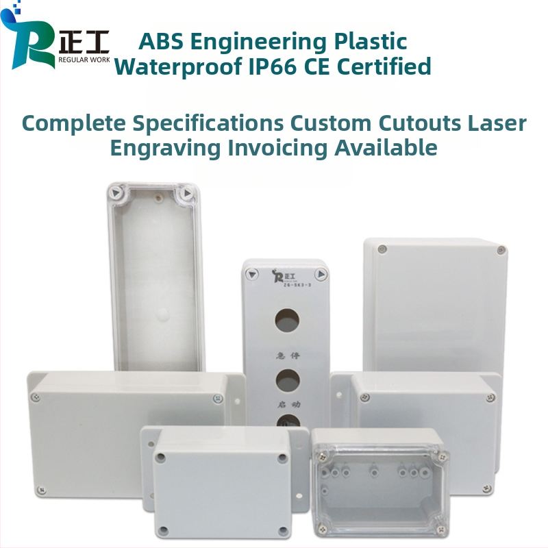 Zhengong Electric Vonkajšia vodotesná plastová krabica na elektrické spoje s priehľadným krytom pre vnútorné aj vonkajšie použitie