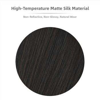 Parūka SZ-22 no Xinyi: gara taisnas mati ar sānu bangs, pilnīgi rokām adīta, augstas temperatūras vads