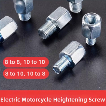 Kepu elektrilise mootorratta peegli konversioonikruvi adapter, 10 mm kuni 8 mm, sirge niit