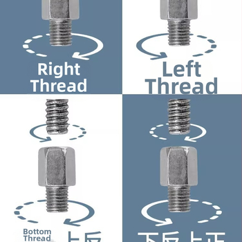 Kepu elektrilise mootorratta peegli konversioonikruvi adapter, 10 mm kuni 8 mm, sirge niit