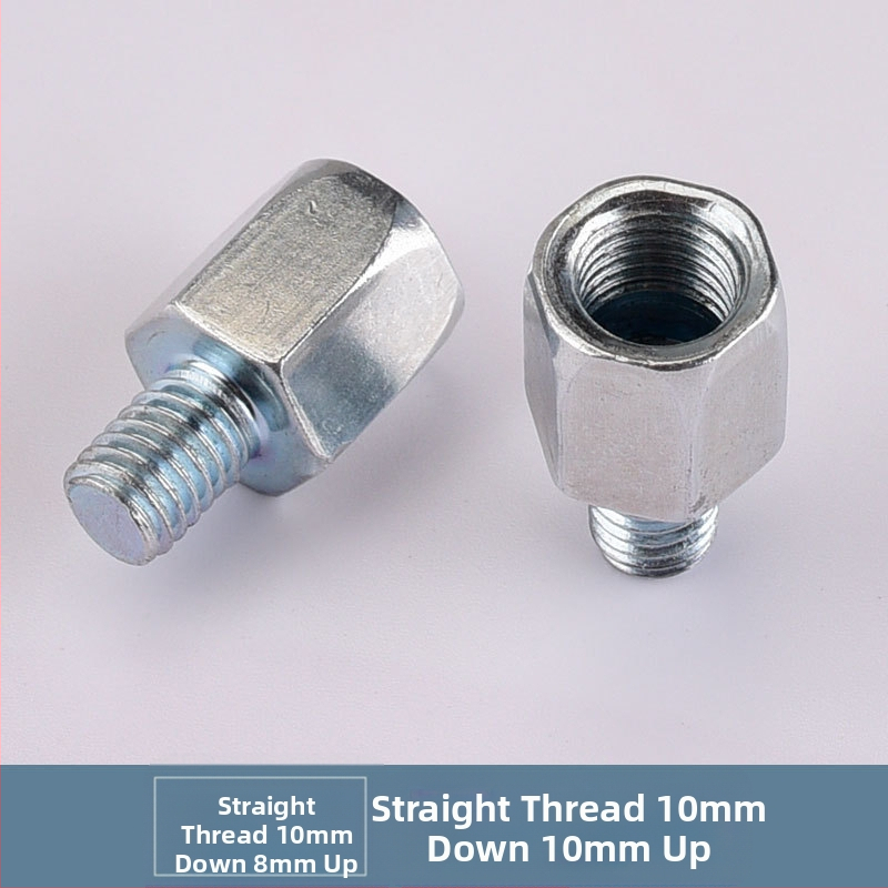 Kepu elektrilise mootorratta peegli konversioonikruvi adapter, 10 mm kuni 8 mm, sirge niit