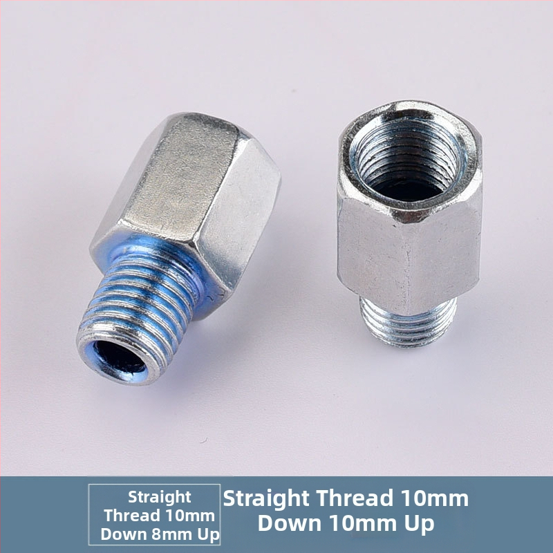 Kepu elektrilise mootorratta peegli konversioonikruvi adapter, 10 mm kuni 8 mm, sirge niit
