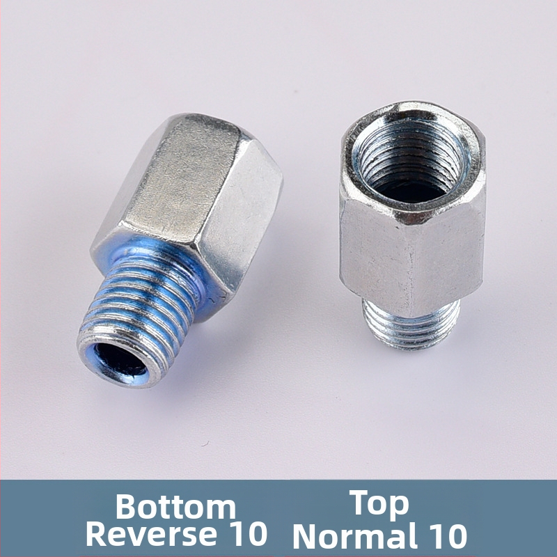 Kepu elektrilise mootorratta peegli konversioonikruvi adapter, 10 mm kuni 8 mm, sirge niit