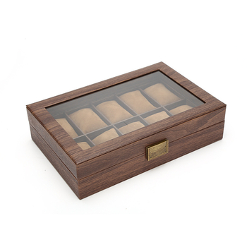 Cutie din lemn pentru ceasuri și bijuterii cu compartimente 3/6/10/12; material: lemn; scop: depozitare ceasuri