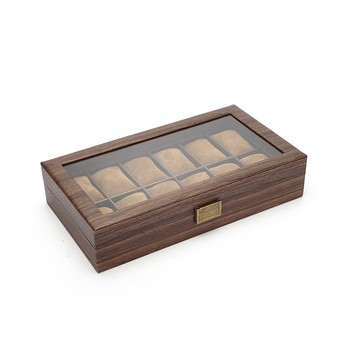 Cutie din lemn pentru ceasuri și bijuterii cu compartimente 3/6/10/12; material: lemn; scop: depozitare ceasuri