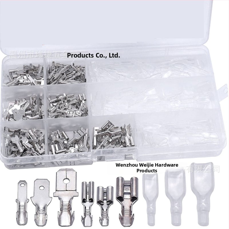 Weijie kištinių terminalų rinkinys, 1 polius, krimps jungtis, laidų terminalai