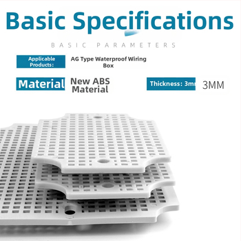 CNWZDQ vandeniui atspari montavimo plokštė su plastiniu šešiakampio ląelių tinklu skirstyklinei dėžei