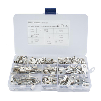CNHH HSC120Y Ansamblu terminale din cupru placat cu staniu, 120 buc., SC6-25