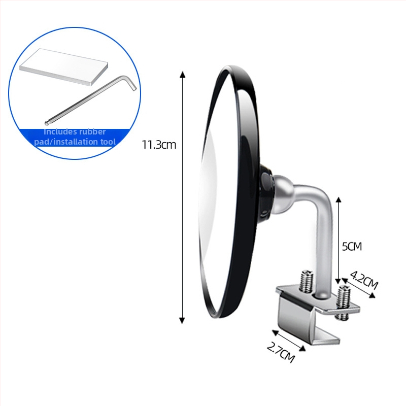 Apvalus 304 nerūdijančio plieno galinis veidrodėlis, plokščias veidrodėlis, suderinamas su GM sedan, pritaikomas apdorojimas