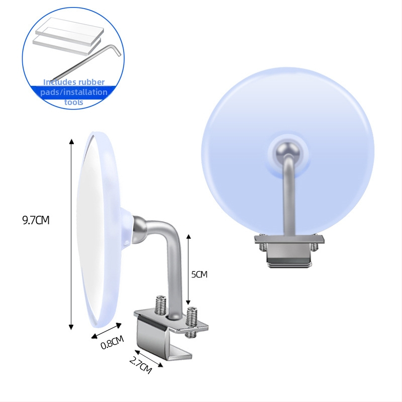 Apvalus 304 nerūdijančio plieno galinis veidrodėlis, plokščias veidrodėlis, suderinamas su GM sedan, pritaikomas apdorojimas