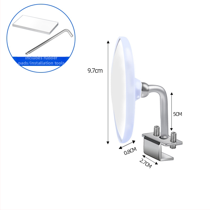 Apvalus 304 nerūdijančio plieno galinis veidrodėlis, plokščias veidrodėlis, suderinamas su GM sedan, pritaikomas apdorojimas