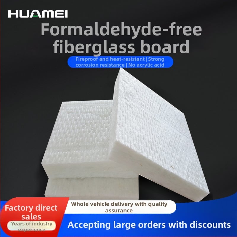 Stiklo vilnos šilumosizoliacinė plokštė, stačiakampio formos pluoštinė struktūra, klasė A priešgaisrinė, terminė ir garso izoliacija