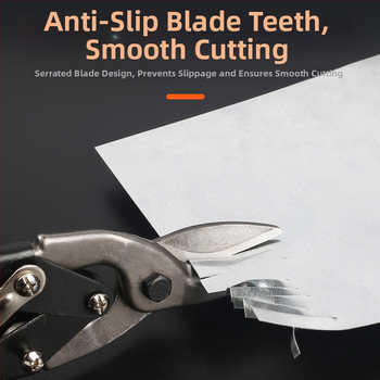 Xinton Priemyselné Viacúčelové Rezné Nožnice na Kov – Tvrdo použiteľné nožnice z nerezovej ocele, na hliníkové dosky a ľahké oceľové konštrukcie