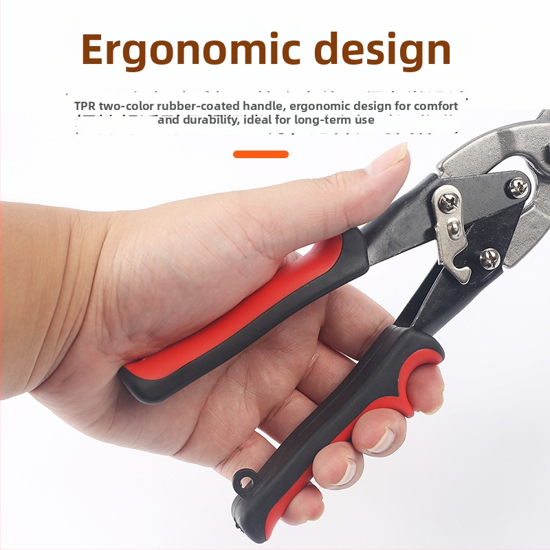 Xinton Industriālās Daudzfunkcionālās Metāla Šķēres – Smagas lidmašīnu šķēres ar nerūsējošā tērauda asmeņiem, piemērotas alumīnija plāksnēm un vieglām tērauda konstrukcijām