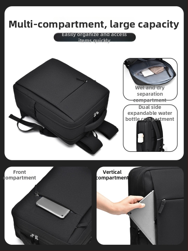 Unisex batoh na cestovanie a školu s priehradkou na notebook, kapacita 20–35 L, Oxford materiál, suché/mokré rozdelenie