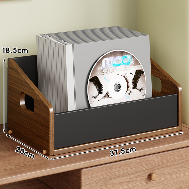 Vinilo įrašų laikymo laikiklis iš MDF ir akrilo, šiuolaikiškas minimalistinis dizainas, modelis 2218083829504804096, daugiafunkcinis