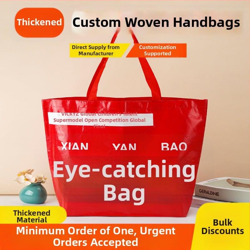 Rankinė laikoma rankoje, PP medžiaga, spausdintas logotipas, pirkinių maišas, pritaikoma pintinė tašė