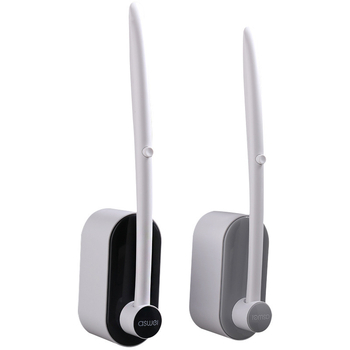 Falihoz rögzíthető egyszer használatos WC-kefe készlet – műanyag; logónyomás elérhető; testreszabás; magáncímke elérhető; kiszerelés 40 darab