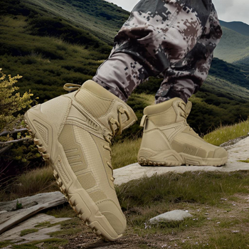 Žygio bateliai - žemo kirpimo raišteliai, skirti įvairiems lauko maisto poreikiems, dėvėjimo atspari gumos pada, tinklinė vidinė dalis, viršus iš PU pluošto ir Oxford audinio