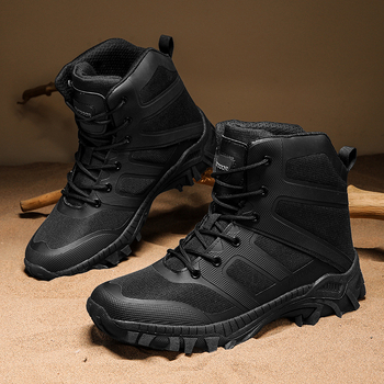 Talvise taktikalised kingad meestele, kõrge varrega, löögisummutus, sobivad matkamiseks ja treeninguteks, materjal: super kiud