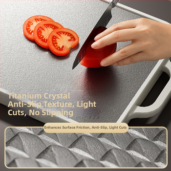 Titanová doska na krájanie, obojstranná, antibakteriálna, proti plesniam, domáca použitie