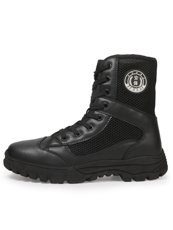 Unisex drobės apsaugos batų su kvėpuojančia tinkline viršutine dalimi, apvalus pirštas, vidutinio aukščio kulnas — Feet of Yu