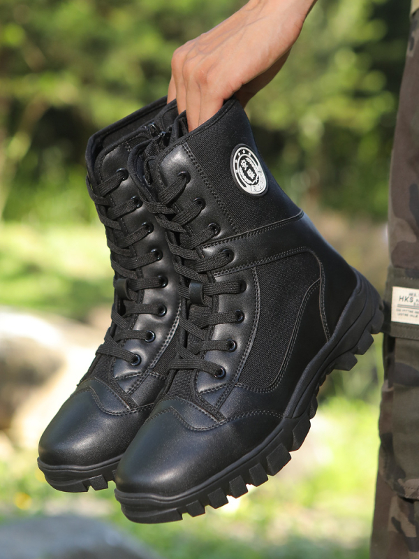 Unisex drobės apsaugos batų su kvėpuojančia tinkline viršutine dalimi, apvalus pirštas, vidutinio aukščio kulnas — Feet of Yu