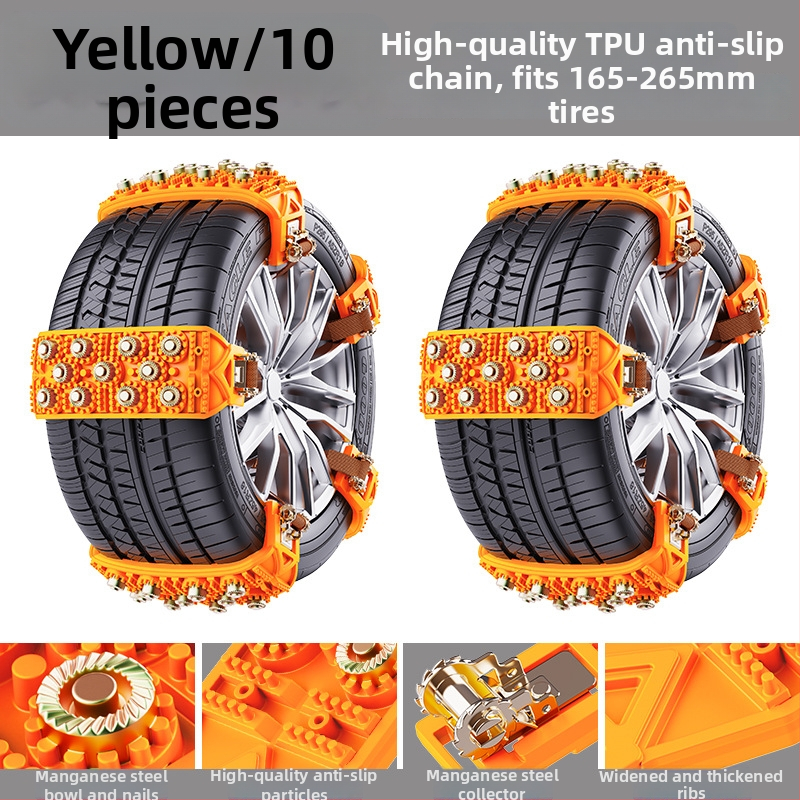 Xueshunda rehvide libisemiskindlad kettide autodele jaoks, universaalne lume kett, mudel Xsd-atn-11 steel bowl, materjal kumm, sobib sedaanile, maasturile, minibussile, MPV-le, pikapile