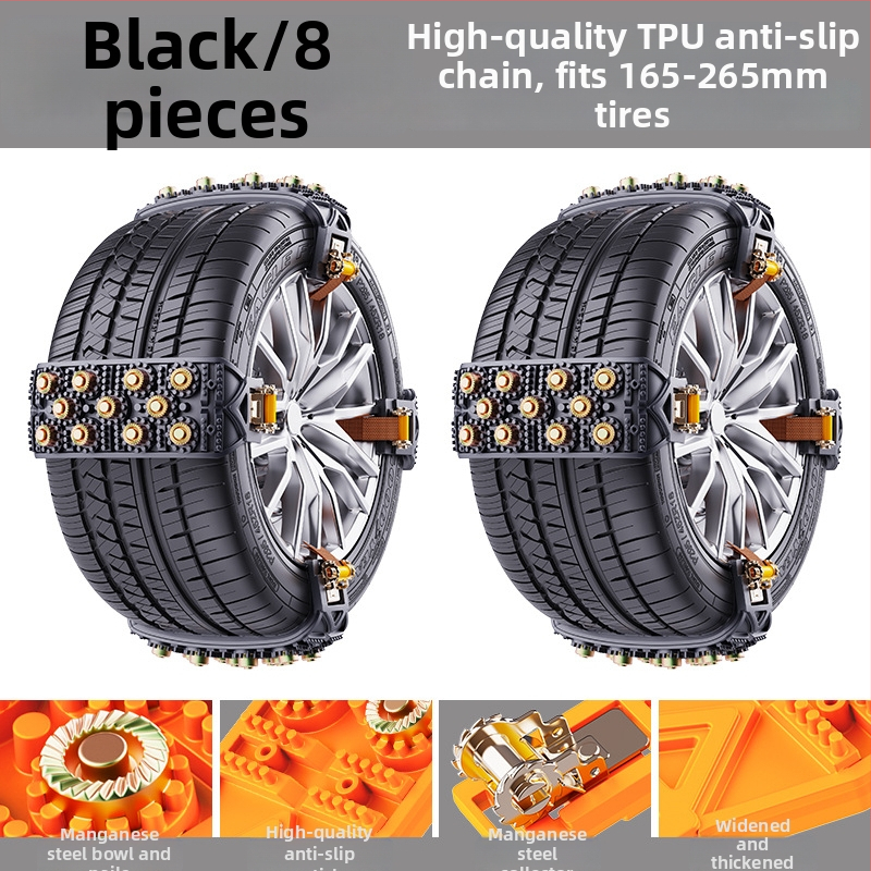 Xueshunda rehvide libisemiskindlad kettide autodele jaoks, universaalne lume kett, mudel Xsd-atn-11 steel bowl, materjal kumm, sobib sedaanile, maasturile, minibussile, MPV-le, pikapile