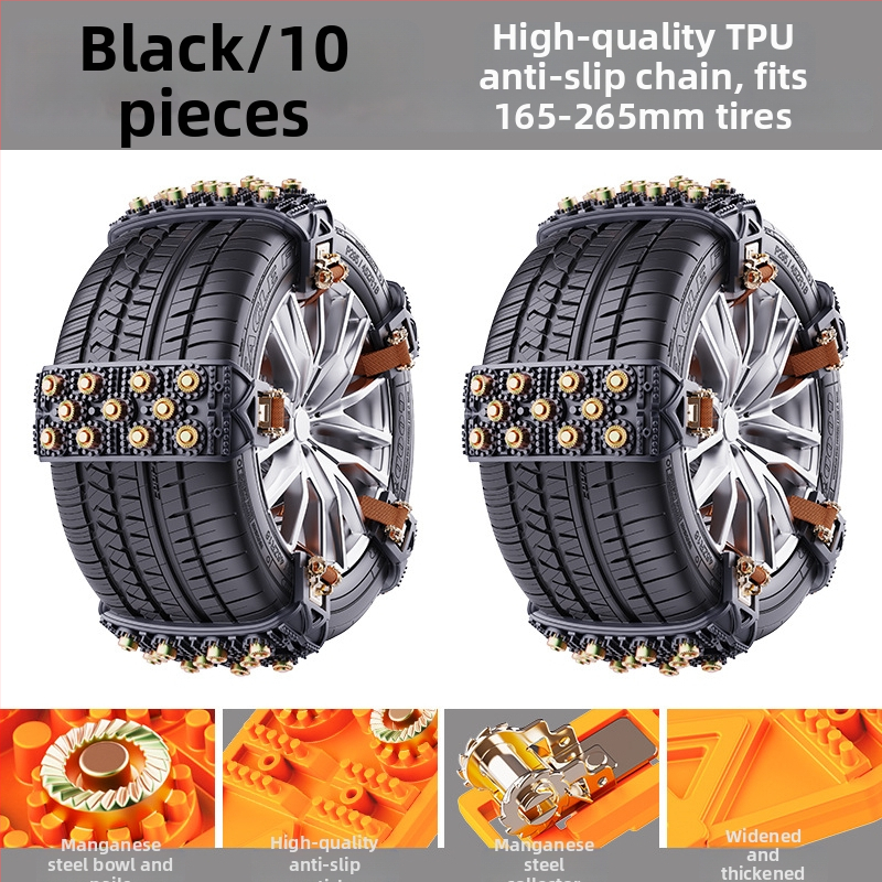 Xueshunda rehvide libisemiskindlad kettide autodele jaoks, universaalne lume kett, mudel Xsd-atn-11 steel bowl, materjal kumm, sobib sedaanile, maasturile, minibussile, MPV-le, pikapile