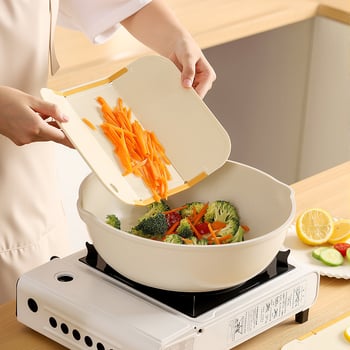 Leiwei φορητή αναδιπλούμενη διπλής όψης σανίδα κοπής, τροφίμων υψηλής ποιότητας, αντιβακτηριακή